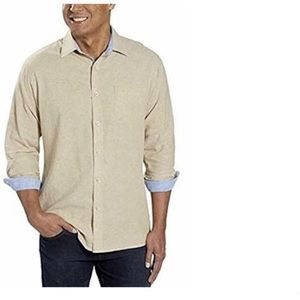 Age of Wisdom linen button down shirt